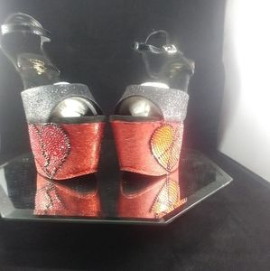 Custom heart breaker high heels